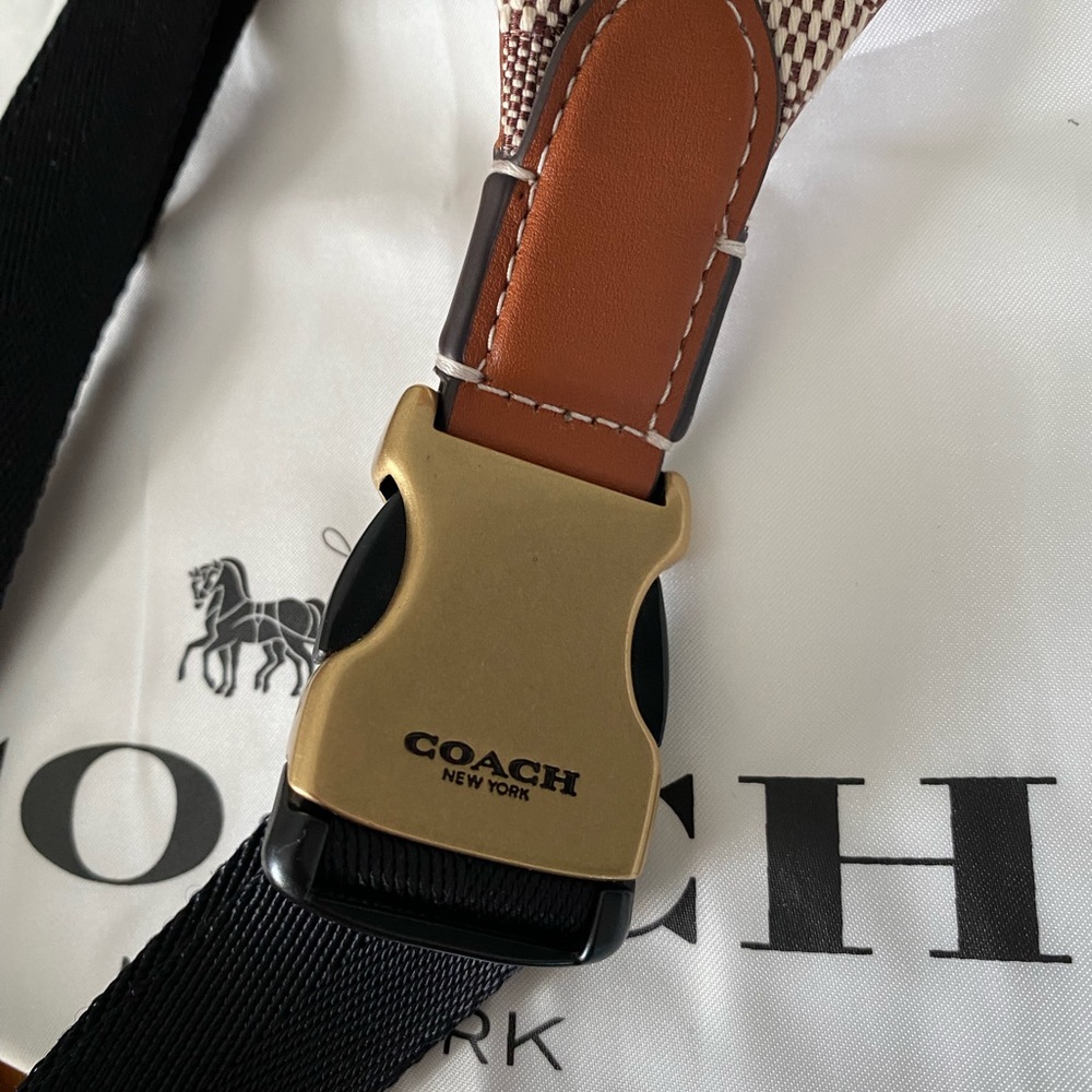 Disney X Coach Charter Belt Bag 7 In Signature Textile Jacquard With Patches - Picture 13 of 15
